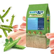 Happy&Fit Natural Economy Adult with Fish and Vegetables 12kg