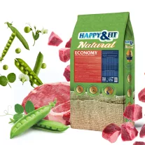 Happy&Fit Natural Economy Adult with Beef and Vegetables 12kg