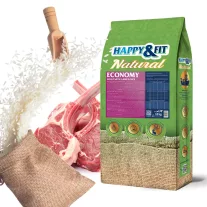   Happy & Fit Natural Economy Adult with Lamb and Rice kutyatáp 12+2 kg