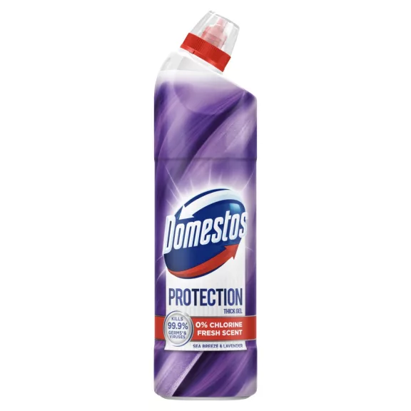 Domestos Protection Sea Breeze & Lavender sűrű fertőtlenítő hatású tisztítószer 700 ml Domestos Protection Sea Breeze & Lavender sűrű fertőtlenítő hatású tisztítószer 700 ml