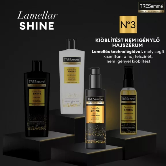 TRESemmé Lamellar Shine kiöblítést nélküli hajszérum a fényes hajért 200ml TRESemmé Lamellar Shine kiöblítést nélküli hajszérum a fényes hajért 200ml