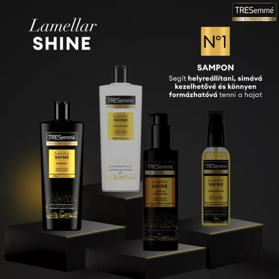 TRESemmé Lamellar Shine sampon a fényes hajért 400 ml TRESemmé Lamellar Shine sampon a fényes hajért 400 ml