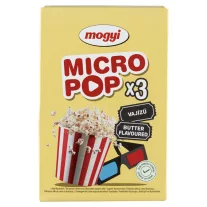   Mogyi Micro Pop vajízű pattogatni való kukorica 3 x 100 g (300 g)