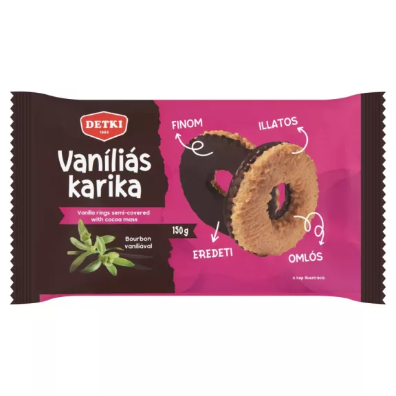 Detki vaníliás karika bourbon vaníliával 150 g Detki vaníliás karika bourbon vaníliával 150 g