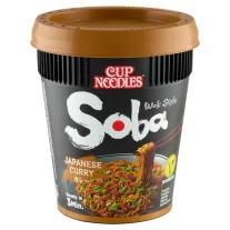  Nissin Soba Poharas instant tésztaétel japán curry ízesítéssel 90g