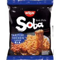   Nissin Soba instant tésztaétel yakitori csirke ízesítéssel 110g