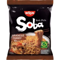   Nissin Soba instant tésztaétel japán curry ízesítéssel 111g