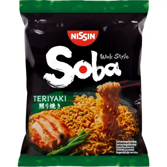 Nissin Soba instant tésztaétel teriyaki ízesítéssel 111g Nissin Soba instant tésztaétel teriyaki ízesítéssel 111g