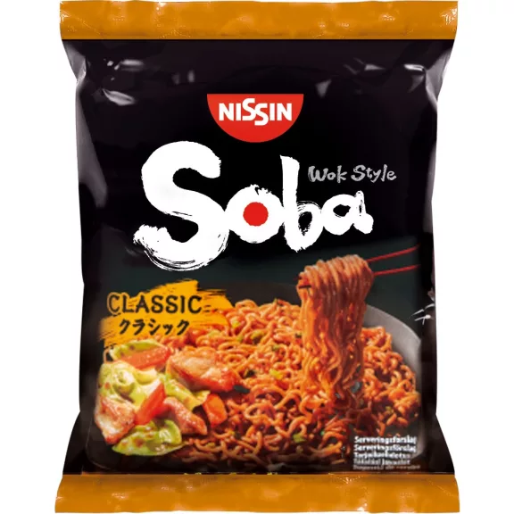Nissin Soba instant tésztaétel klasszikus ízesítéssel 109g Nissin Soba instant tésztaétel klasszikus ízesítéssel 109g