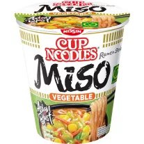   Nissin Cup Noodles poharas instant tésztaleves Miso ízesítéssel 67g