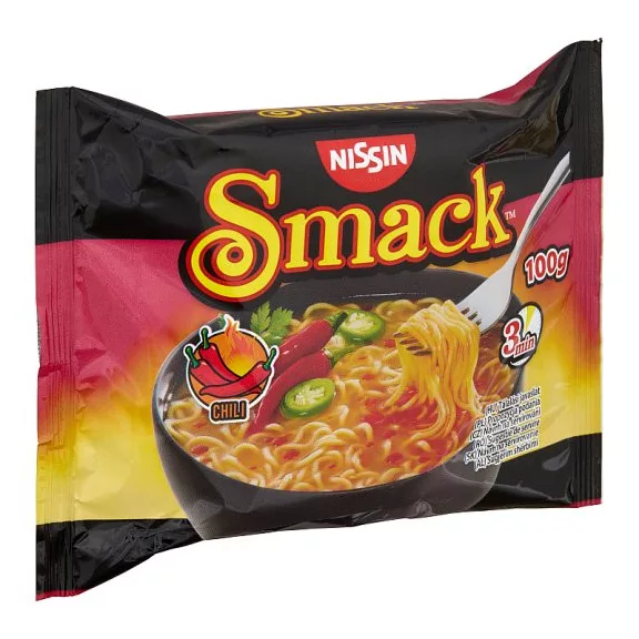 Nissin Smack instant tésztaleves chili ízesítéssel 100g Nissin Smack instant tésztaleves chili ízesítéssel 100g