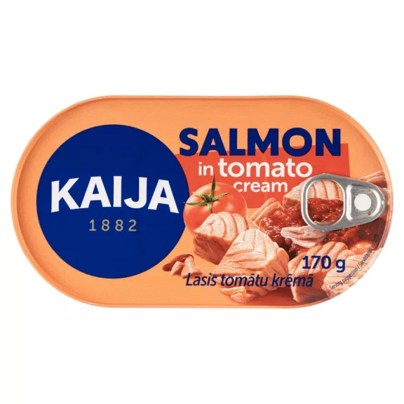 Kaija Lazac darabok Paradicsomszószban 170 g Kaija Lazac darabok Paradicsomszószban 170 g