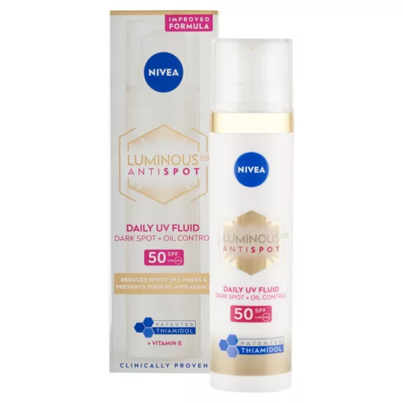 NIVEA Luminous630 pigmentfoltok elleni mattító nappali arcápoló krém fluid FF50 40 ml NIVEA Luminous630 pigmentfoltok elleni mattító nappali arcápoló krém fluid FF50 40 ml