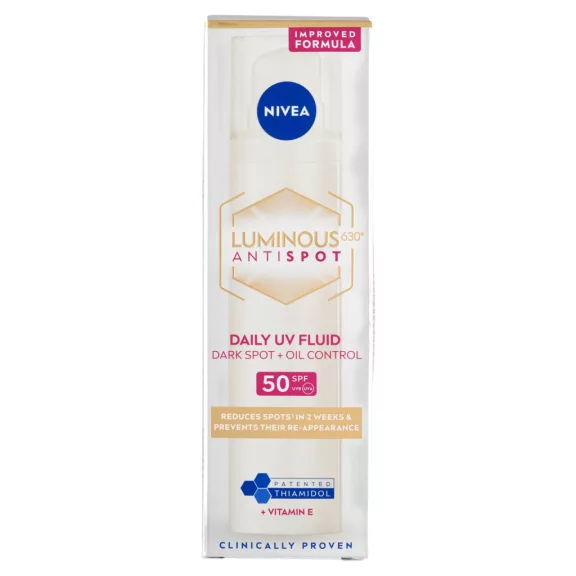 NIVEA Luminous630 pigmentfoltok elleni mattító nappali arcápoló krém fluid FF50 40 ml NIVEA Luminous630 pigmentfoltok elleni mattító nappali arcápoló krém fluid FF50 40 ml