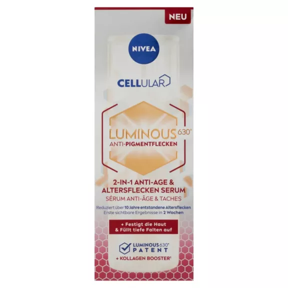 NIVEA Cellular Luminous 630 Pigmentfoltok elleni szérum 30 ml Anti-Age NIVEA Cellular Luminous 630 Pigmentfoltok elleni szérum 30 ml Anti-Age
