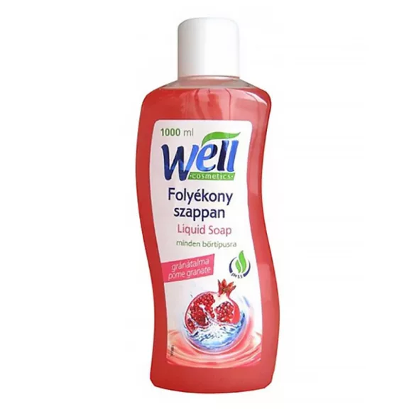 Well folyékony krémszappan Gránátalma 1000ml Well folyékony krémszappan Gránátalma 1000ml