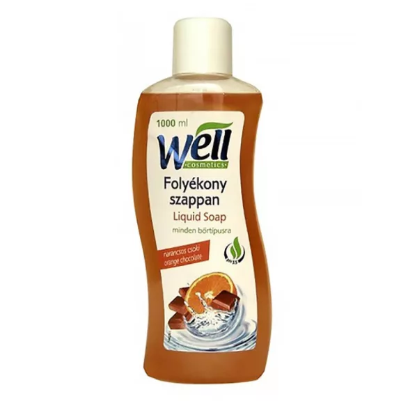Well folyékony krémszappan Narancsos-csoki 1000ml Well folyékony krémszappan Narancsos-csoki 1000ml