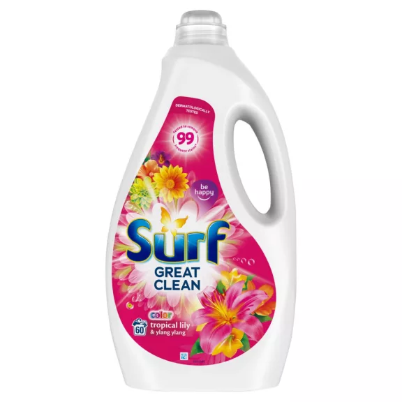 SURF Tropical Lily and Ylang Ylang mosógél 60 mosás 3 l SURF Tropical Lily and Ylang Ylang mosógél 60 mosás 3 l