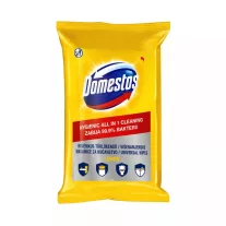 DOMESTOS fertőtlenítő törlőkendő 60 db Lemon