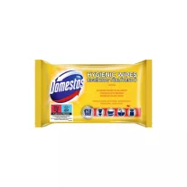 DOMESTOS fertőtlenítő törlőkendő 60 db Lemon