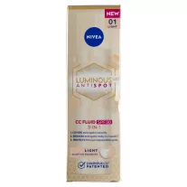 NIVEA Luminous630 pigmentfoltok elleni CC fluid FF30 Világos 40 ml