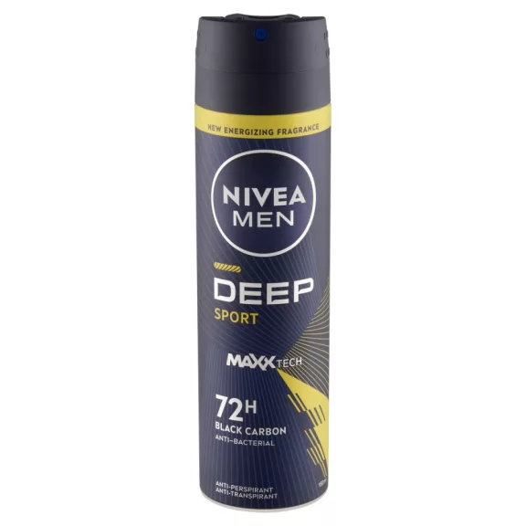 NIVEA MEN Deep Sport izzadásgátló deo spray 150 ml NIVEA MEN Deep Sport izzadásgátló deo spray 150 ml