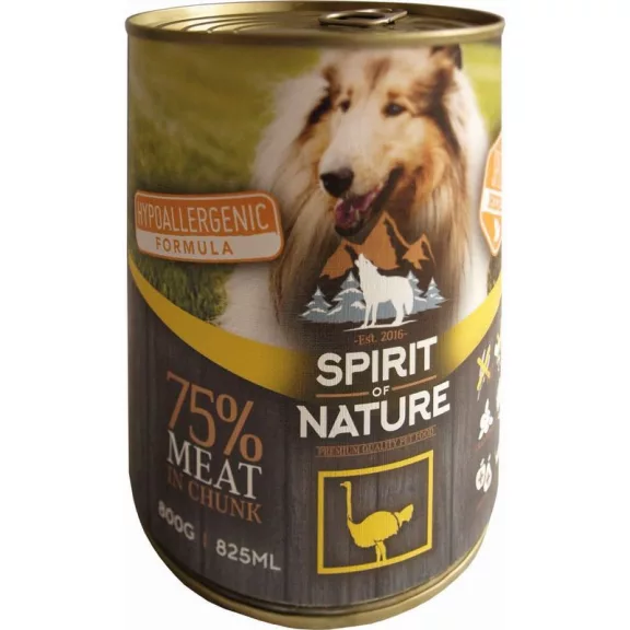 Spirit of Nature Dog konzerv Strucchússal 800gr Spirit of Nature Dog konzerv Strucchússal 800gr