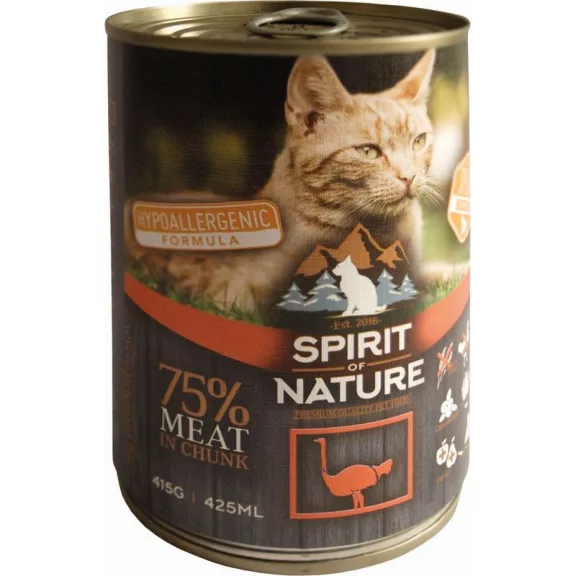 Spirit of Nature Cat konzerv Strucchússal 415gr Spirit of Nature Cat konzerv Strucchússal 415gr