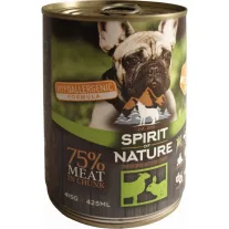   Spirit of Nature Dog konzerv Bárányhússal és nyúlhússal 415gr