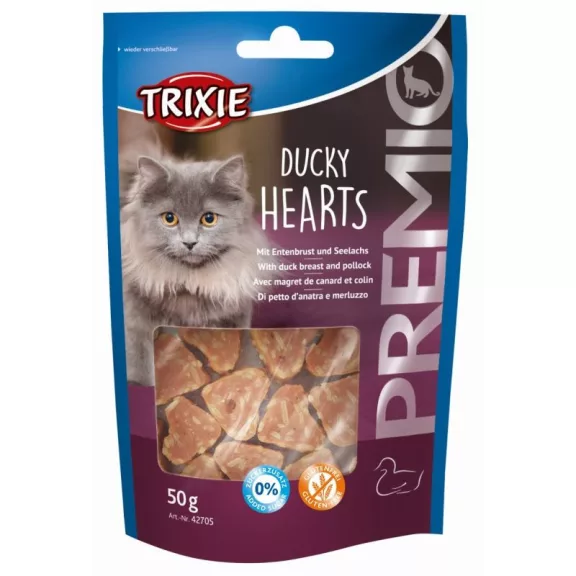 Trixie Jutalomfalat Premio kacsás szívek 50gr Trixie Jutalomfalat Premio kacsás szívek 50gr