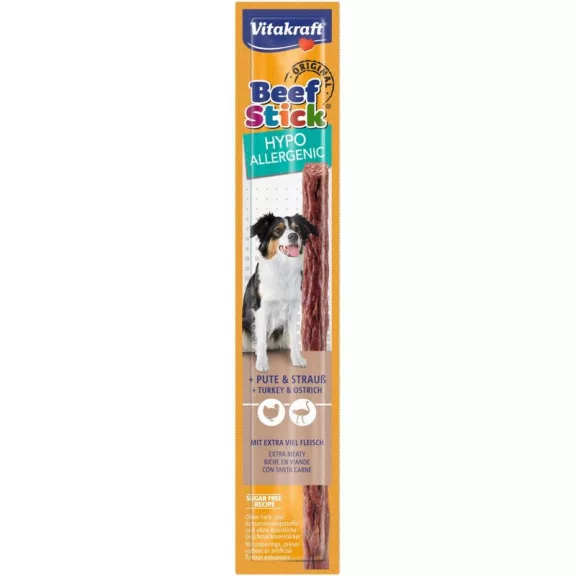 Vitakraft Beef Stick Kutya Jutalomfalat Hipoallergén 12g 1db Vitakraft Beef Stick Kutya Jutalomfalat Hipoallergén 12g 1db