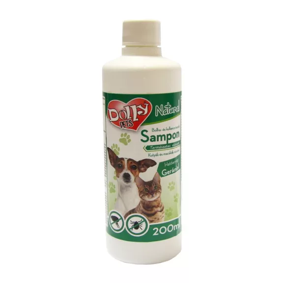 Dolly Natural bolha és kullancsriasztó sampon kutyák és macskák részére 200ml Dolly Natural bolha és kullancsriasztó sampon kutyák és macskák részére 200ml