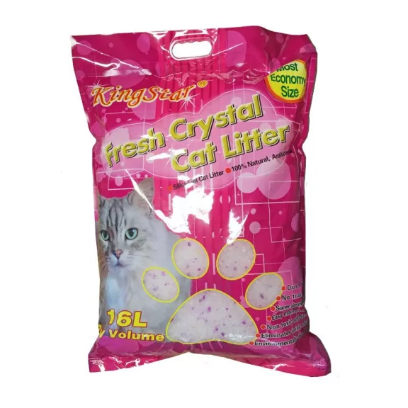 Kingstar szilika macskaalom levendula illattal 16l (6,4kg) Kingstar szilika macskaalom levendula illattal 16l (6,4kg)