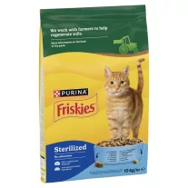   Purina Friskies Steril lazaccal és zöldségekkel száraz macskaeledel 10 kg