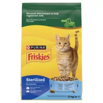   Purina Friskies Steril lazaccal és zöldségekkel száraz macskaeledel 10 kg