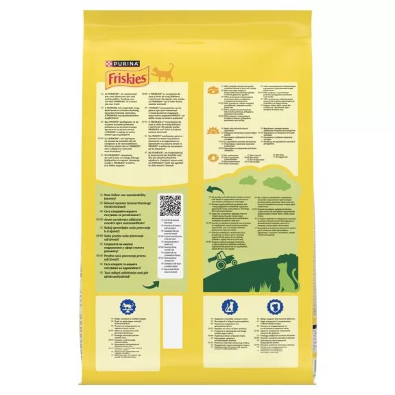 Purina Friskies Steril lazaccal és zöldségekkel száraz macskaeledel 10 kg