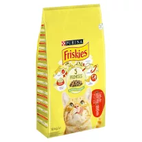   Purina Friskies marhával, csirkével és zöldségekkel száraz macskaeledel 10 kg