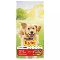 Purina Friskies Active marhával száraz kutyaeledel 15 kg