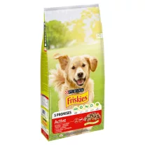 Purina Friskies Active marhával száraz kutyaeledel 15 kg
