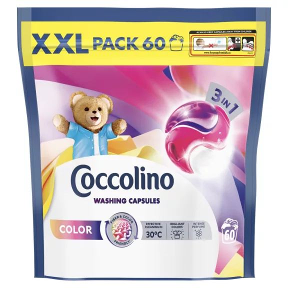 Coccolino Color XXL mosókapszula színes ruhákhoz 60 db Coccolino Color XXL mosókapszula színes ruhákhoz 60 db