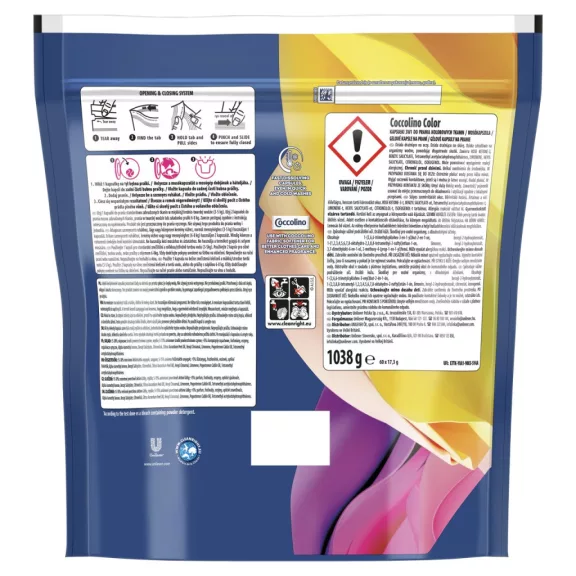 Coccolino Color XXL mosókapszula színes ruhákhoz 60 db Coccolino Color XXL mosókapszula színes ruhákhoz 60 db