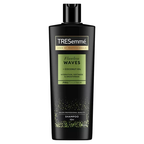 TRESemmé Flawless Waves sampon hullámos és göndör hajra 400 ml TRESemmé Flawless Waves sampon hullámos és göndör hajra 400 ml