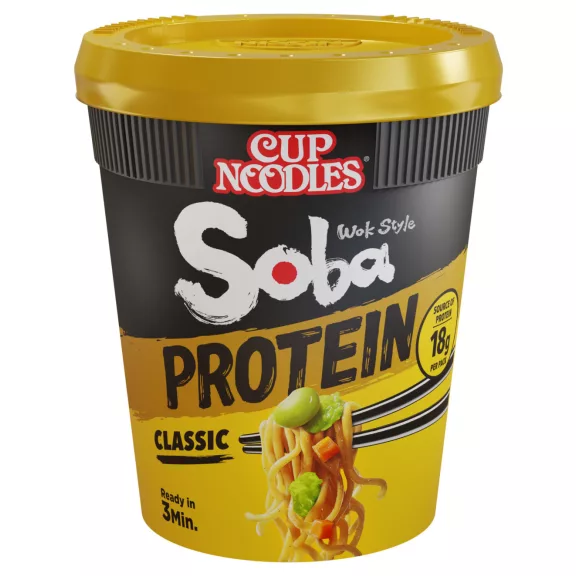 Nissin soba protein cup noodles range HU Nissin soba protein cup noodles range HU