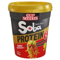 Nissin Soba PROTEIN Chili Poharas instant tésztaétel 93g
