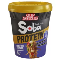   Nissin Soba PROTEIN Yakitori Poharas instant tésztaétel 90g