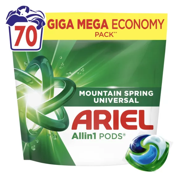 Ariel Allin1 PODS Mountain Spring Universal Mosókapszula 70 db Ariel Allin1 PODS Mountain Spring Universal Mosókapszula 70 db
