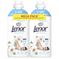   Lenor Sensitive Cotton Fresh hipoallergén textilöblítő DUO 2x1239 ml 118 mosás