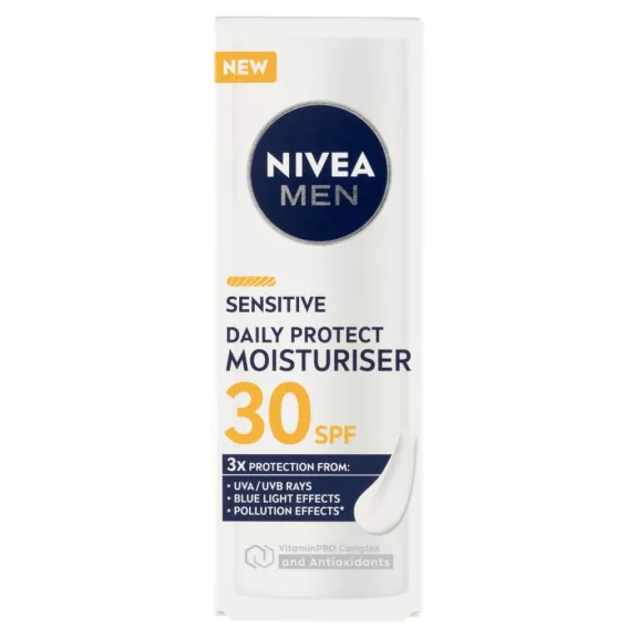 Nivea MEN Sensitive nappali hidratáló arckrém FF30 50 ml Nivea MEN Sensitive nappali hidratáló arckrém FF30 50 ml