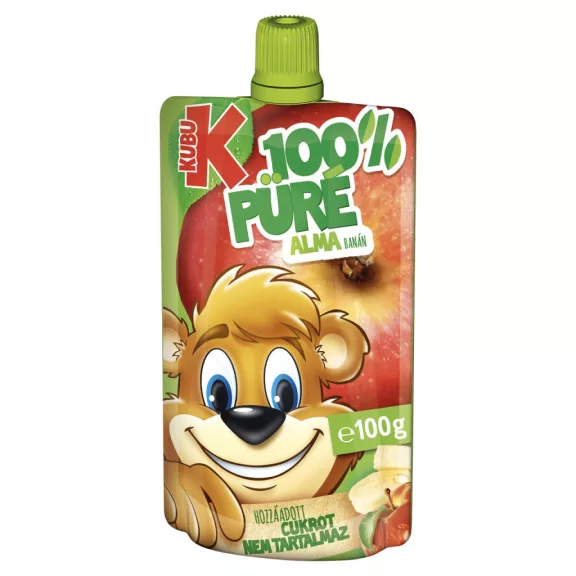 Kubu 100% alma-banán püré C-vitaminnal 100 g Kubu 100% alma-banán püré C-vitaminnal 100 g