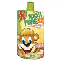   Kubu 100% alma-őszibarack-banán-sárgarépa püré C-vitaminnal 100 g